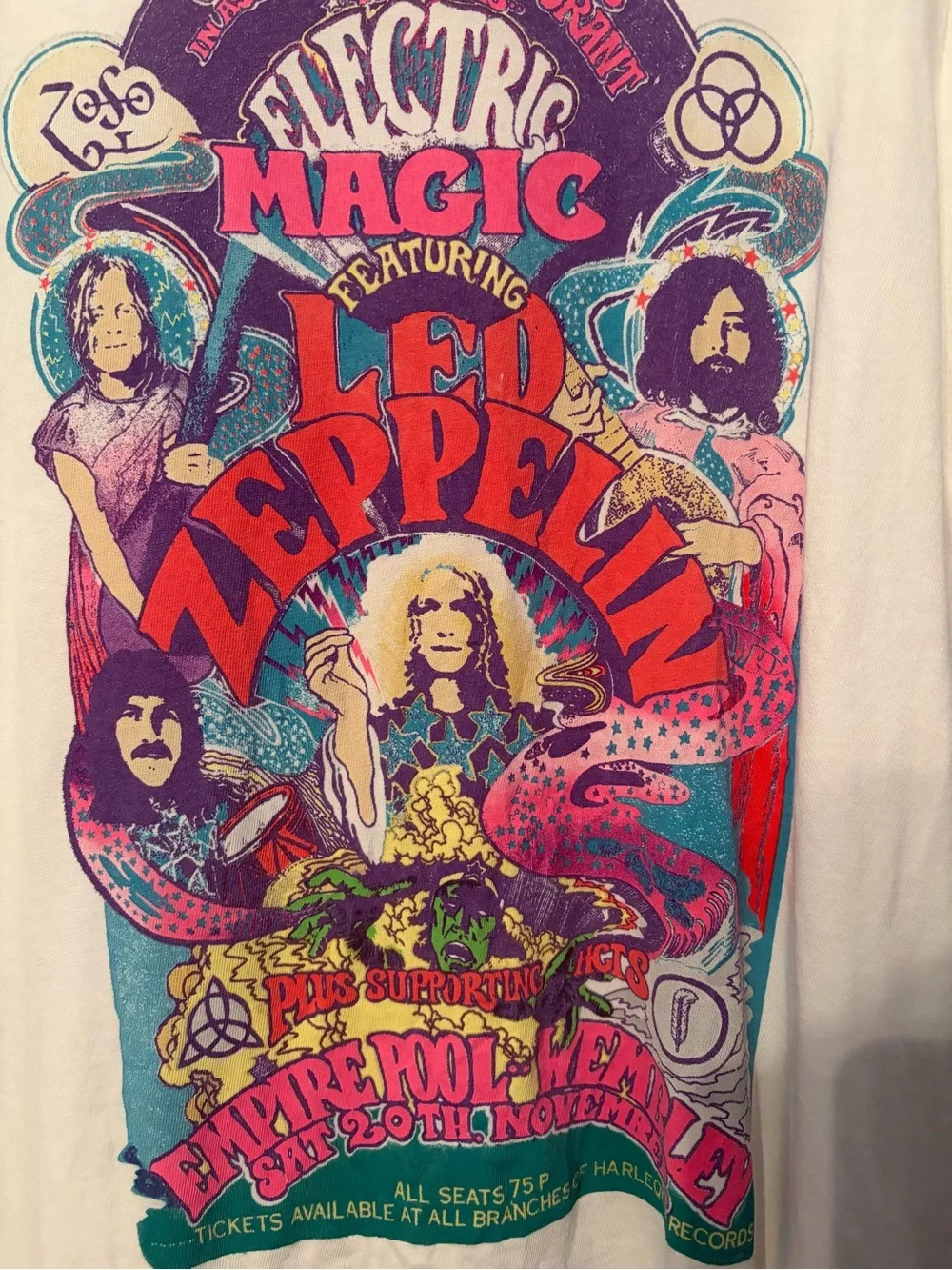 DAYDREAMER Led Zeppelin Electric Magic Tour Tee Size Large - Picture 6 of 9